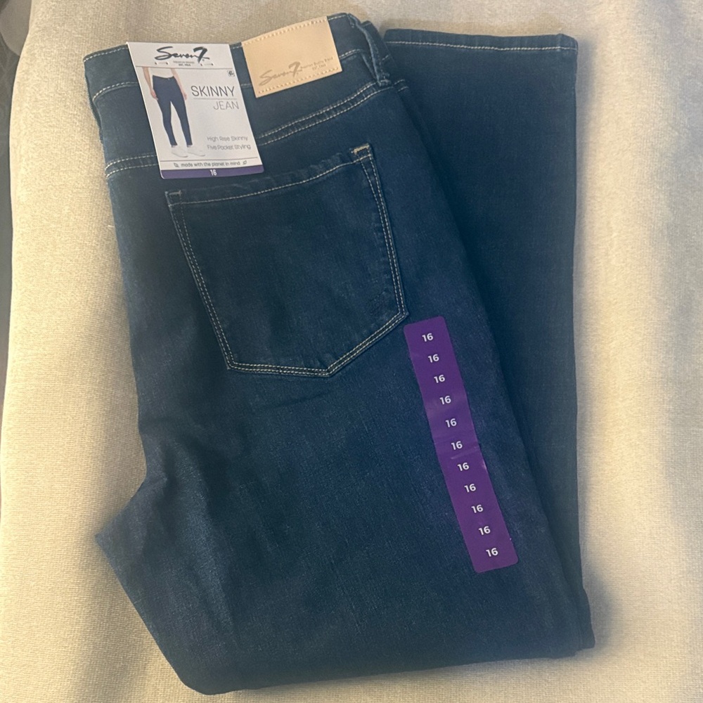 Seven7 Men's Skinny Jeans - Deep Indigo